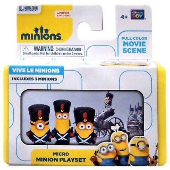 MINI MINION PLAYSETS-scaled to 3/4'' figures 9 Asst