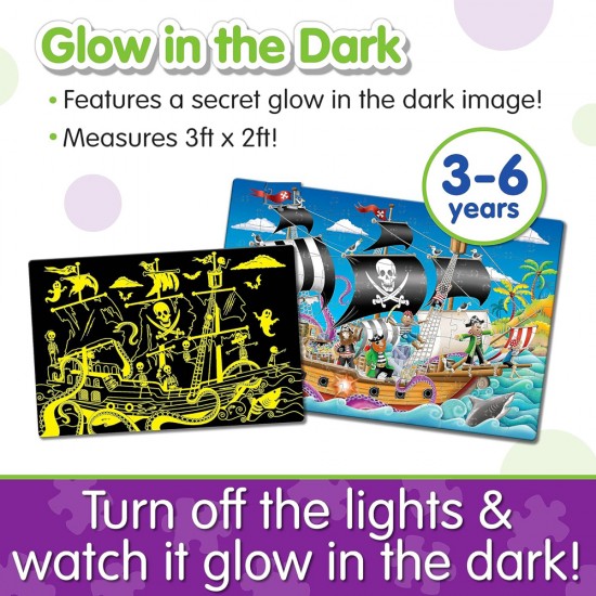 Puzzle Doubles - Glow In The Dark - Pirate Ship Puzzle Doubles - Glow In The Dark - Pirate Ship