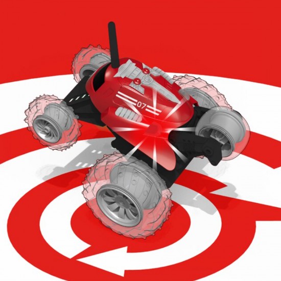 TOY RC MONSTER SPINNING CAR RED TOY RC MONSTER SPINNING CAR RED