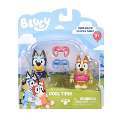 BLUEY POOL TIME BLUEY & BINGO 2.5 INCH FIGURES