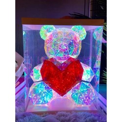 Crystal light up bear