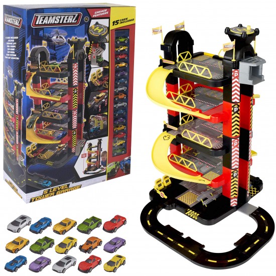 TEAMSTERZ 5L TOWER GARAGE 15 STD CARS TEAMSTERZ 5L TOWER GARAGE 15 STD CARS
