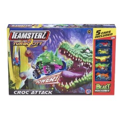 TEAMSTERZ BEAST MACHINE CROC ATTACK + 5 CARS
