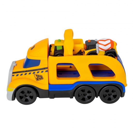 TZ MY 1ST JCB TRANSPORTER + 2 VEHICLES TZ MY 1ST JCB TRANSPORTER + 2 VEHICLES