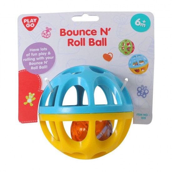PLAY GO BOUNCE N ROLL BALL - 2 ASSORTED