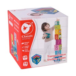 CLASSIC WORLD TRANSPORTATION STACKING CUBES