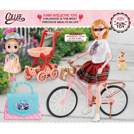 Pretty Girl + Bike Set