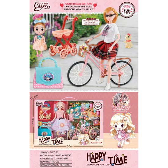 Pretty Girl + Bike Set