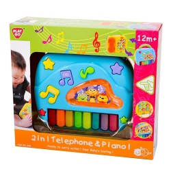 PLAY GO 2 IN 1 TELEPHONE PIANO BATTERY OPERATED