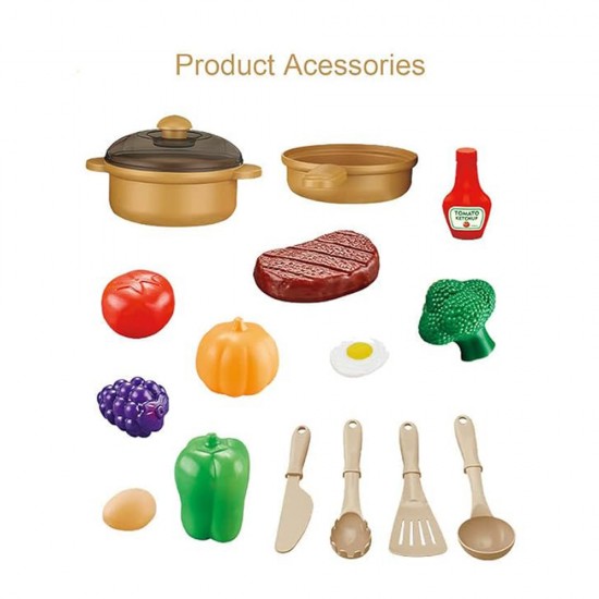 MINI KITCHENETTE WITH 17 PIECES OF PRESSED WATER, NOT CHARGED