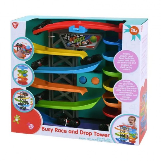 PLAY GO BUSY RACE AND DROP TOWER