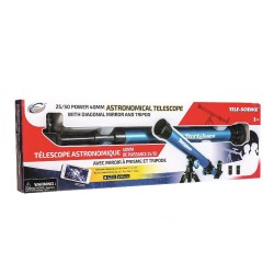 EASTCOLIGHT ASTRONOMICAL TELESCOPE WITH TRIPOD 25/50 PWR40MM