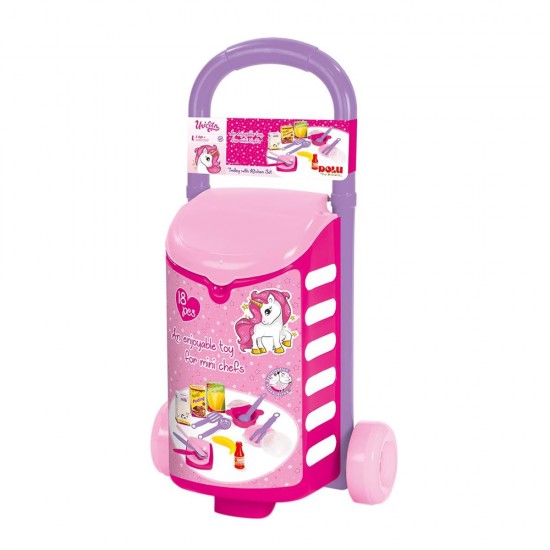 UNICORN TROLLEY WITH KITCHEN SET UNICORN TROLLEY WITH KITCHEN SET