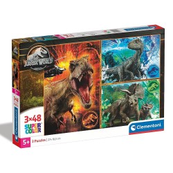 CLEMENTONI PUZZLE 3X48 JURASSIC WORLD