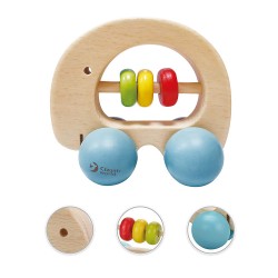 WOODEN ELEPHANT RATTLE