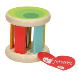 CLASSIC WORLD WOODEN ROLLER RATTLE