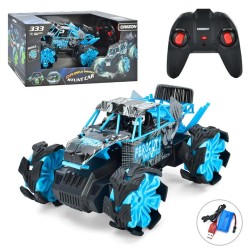 2.4G FOUR-DRIVE, HIGH-SPEED EXPLOSIVE WHEEL OFF-ROAD VEHICLE BLUE