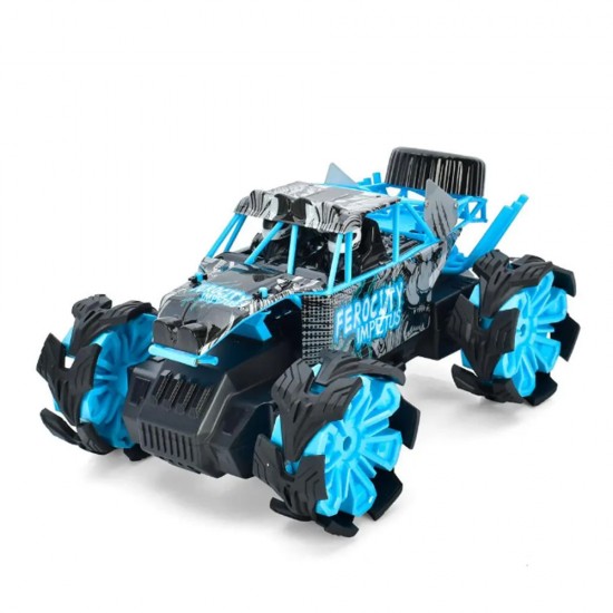 2.4G FOUR-DRIVE, HIGH-SPEED EXPLOSIVE WHEEL OFF-ROAD VEHICLE BLUE