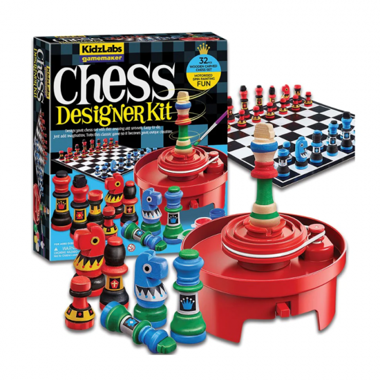 KIDZLABS/GAMEMAKER/MOTORISED SPIN ART/CHESS DESIGNER KIT KIDZLABS/GAMEMAKER/MOTORISED SPIN ART/CHESS DESIGNER KIT