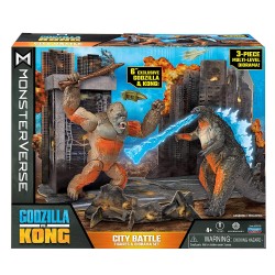 Godzilla vs. Kong City Battle Figs 6" Diorama Set