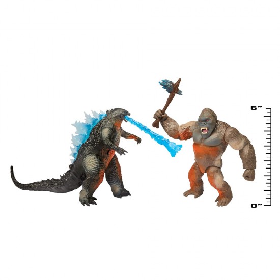 Godzilla vs. Kong City Battle Figs 6" Diorama Set Godzilla vs. Kong City Battle Figs 6" Diorama Set