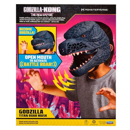 Godzilla x Kong Godzilla Mask RolePlay w/sounds