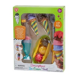 PLAY GO SCRUMPTIOUS ICE CREAM TREAT - 17 PCS