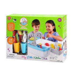 PLAY GO MY LITTLE KITCHEN SINK BATTERY OPERATED