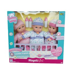BABY AMOURA LOVABLE TRIPLETS B/O 14INCH