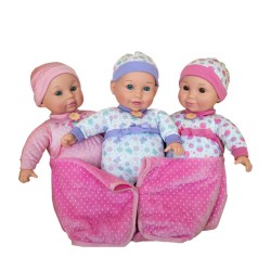 BABY AMOURA LOVABLE TRIPLETS B/O 14INCH