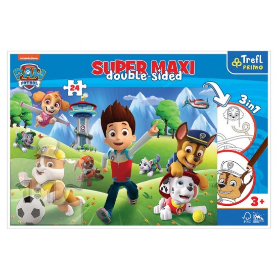 PUZZLES "24 SUPER MAXI" -  THE ADVENTURES OF PAW PATROL
