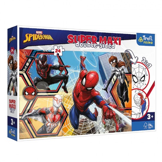 PUZZLE "24 SUPER MAXI" - SPIDERMAN GOES INTO ACTION / DISNEY MARVEL SPIDERMAN FSC MIX 70% PUZZLE "24 SUPER MAXI" - SPIDERMAN GOES INTO ACTION / DISNEY MARVEL SPIDERMAN FSC MIX 70%
