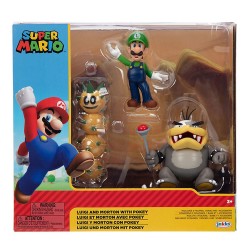 Nintendo 2.5" 2-Pack Luigi & Morton Koopa w/Pokey