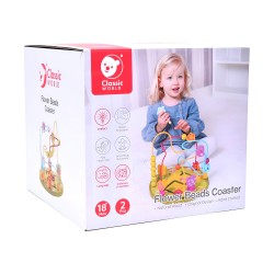 CLASSIC WORLD FLOWER BEADS COASTER