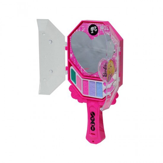Barbie Hand Mirror with Cosmetics in a Box