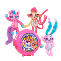 FUR BY THE FOOT BUGGLEGUM BESTIES PLUSH STUFFED ANIMALS