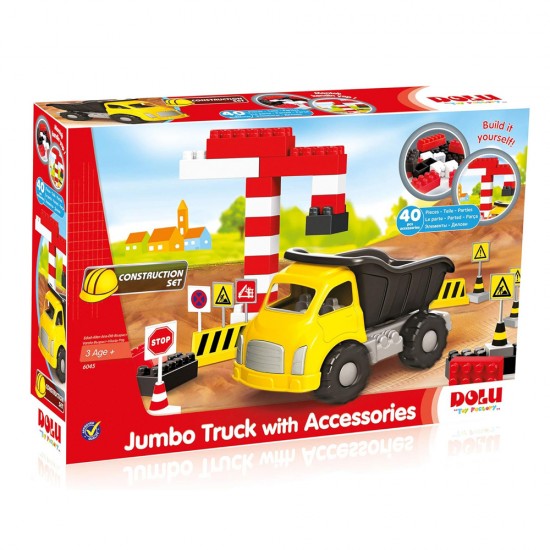 JUMBO TRUCK WITH BLOCKS 40 PCS