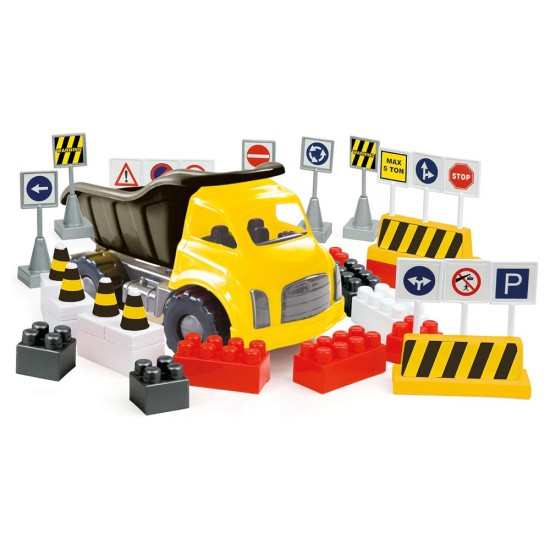 JUMBO TRUCK WITH BLOCKS 40 PCS