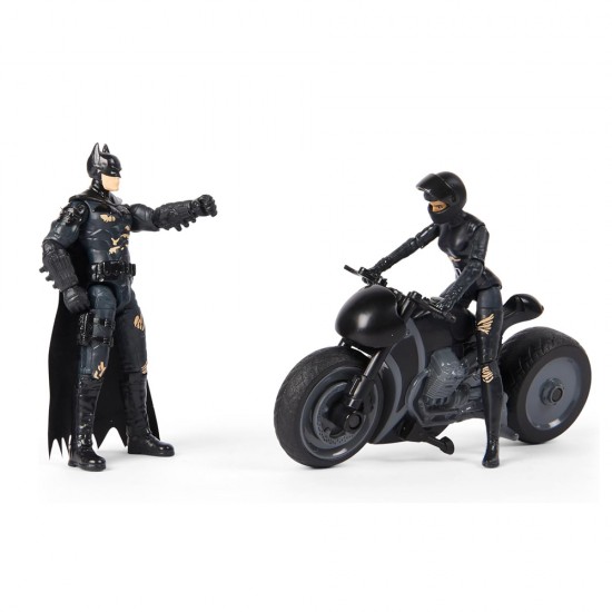 DC Batman Movie Selina Kyle Bike w/2 4" Figs DC Batman Movie Selina Kyle Bike w/2 4" Figs