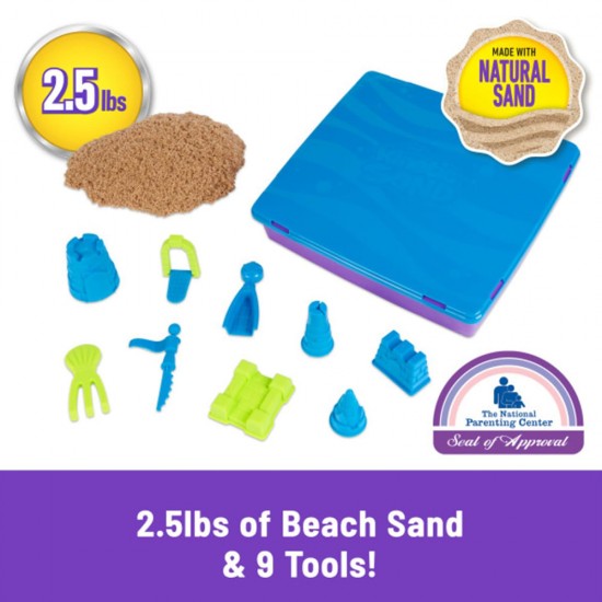 Kinetic Sand Beach Castle Playset Dlx (2.5lb)