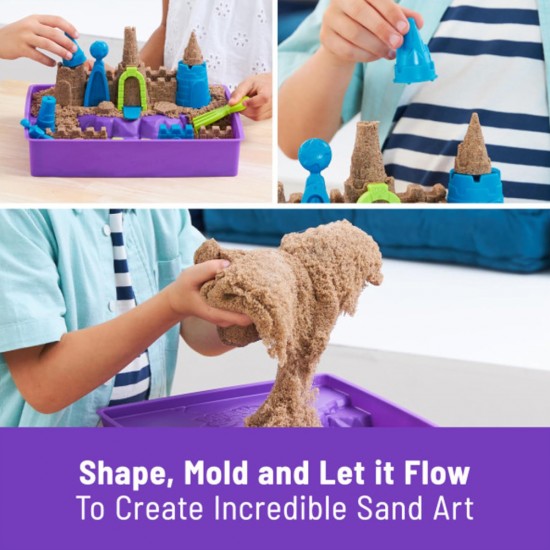 Kinetic Sand Beach Castle Playset Dlx (2.5lb)