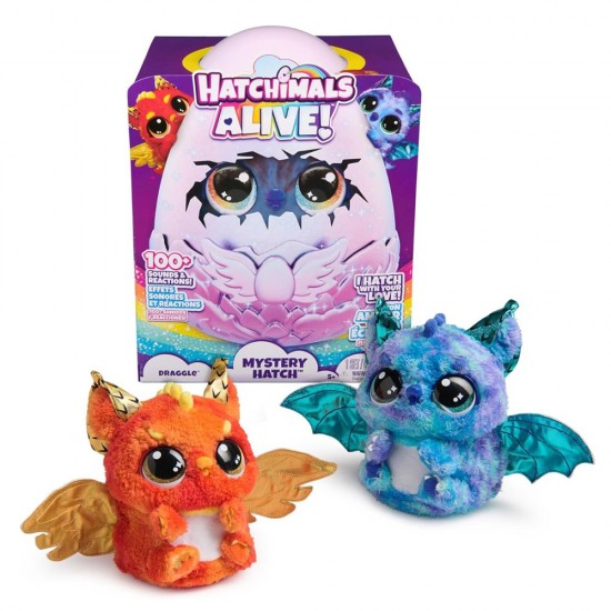 Hatchimals Alive Secret Hatch Draggle ME Asst. 2 (Fire & Water) Hatchimals Alive Secret Hatch Draggle ME Asst. 2 (Fire & Water)