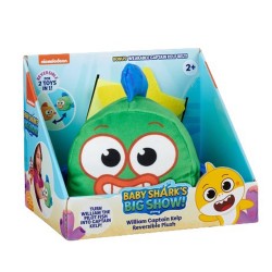 Baby Shark BS Reversible Plush William Captain Kelp