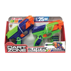 DART ZONE BLTZFIREX2 VALUE BLASTER 2PK