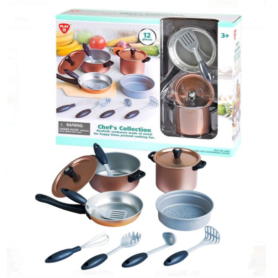 PLAY GO CHEF'S COLLECTION - METAL COOKWARE