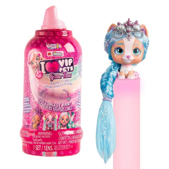 VIP PETS S2 GLITTER TWIST ASST. 12UN BUL VIP PETS S2 GLITTER TWIST ASST. 12UN BUL
