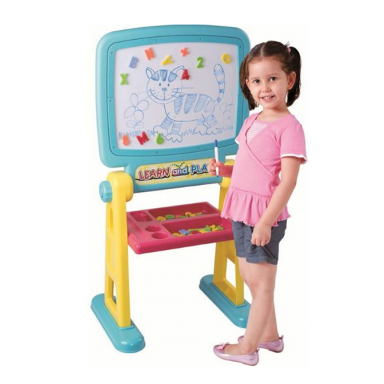 PLAY GO 53 PIECES DOUBLE SIDE EASEL BOARD
