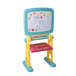 PLAY GO 53 PIECES DOUBLE SIDE EASEL BOARD PLAY GO 53 PIECES DOUBLE SIDE EASEL BOARD