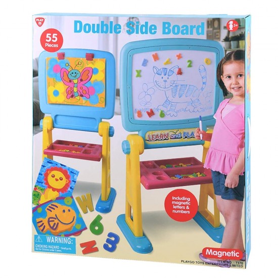 PLAY GO 53 PIECES DOUBLE SIDE EASEL BOARD