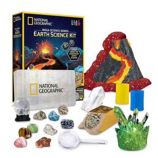 NATIONAL GEOGRAPHIC MEGA SCIENCE - EARTH SCIENCE KIT NATIONAL GEOGRAPHIC MEGA SCIENCE - EARTH SCIENCE KIT